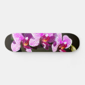 Rosa Orchideen Skateboard (Horizontal)