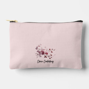 Rosa Orchideen-Stiel-Natur-Accessoire-Tasche Zubehörtasche