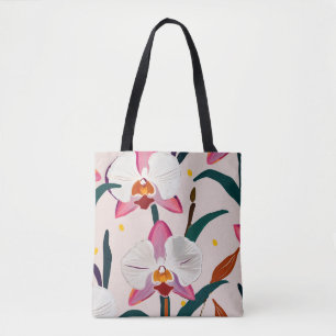 Rosa Orchideen Tasche