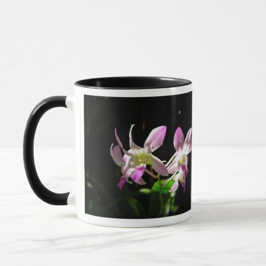 Rosa Orchideen Tasse (Links)