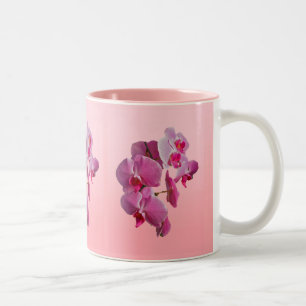 Rosa Orchideen-Tasse Zweifarbige Tasse