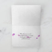 Rosa Orchideen und Kerzen mit Schmetterling-Beilei Karte (Innenseite)