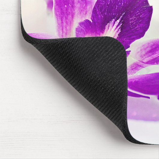 Rosa Orchideen und Kerzen Mousepad (Ecke)