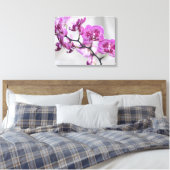 Rosa Orchideen Wrapped Canvas Leinwanddruck (Insitu (Schlafzimmer))