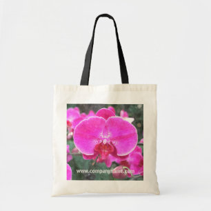 Rosa Orchideenblüte, Blumenfotografie Tragetasche