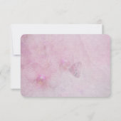 Rosa Orchideenhochzeit RSVP Einladung (Rückseite)