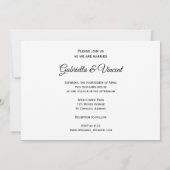 Rosa Orchids Hochzeit Einladung (Rückseite)