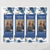 Rosa Orchids Hummingbird Beerdigung Programm Flyer (Vorne)