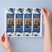 Rosa Orchids Hummingbird Beerdigung Programm Flyer (Hand)