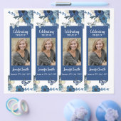 Rosa Orchids Hummingbird Beerdigung Programm Flyer (Einzeln)