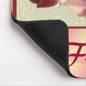 Rosa Orchids Mousepad (Name ändern) (Ecke)