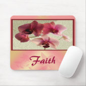 Rosa Orchids Mousepad (Name ändern) (Mit Mouse)
