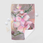 Rosa Orchius Golf Handtuch (Insitu)