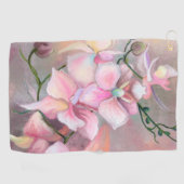 Rosa Orchius Golf Handtuch (Horizontal)