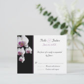 Rosa Orchius UAWG RSVP Karte (Stehend Vorderseite)