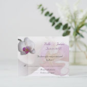 Rosa Orchius UAWG RSVP Karte (Stehend Vorderseite)