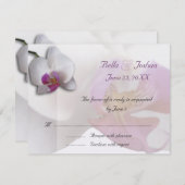 Rosa Orchius UAWG RSVP Karte (Vorne/Hinten)