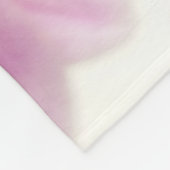 Rosa Orhids-Blume Fleecedecke (Ecke)