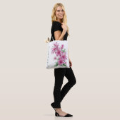 Rosa Orientalische Blume Personalisiert Tasche (Am Model)