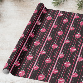 Rosa Ornament Geschenkpapier
