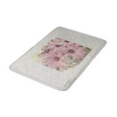 Rosa Osteospernum Bath Mat Badematte (Schrägansicht)