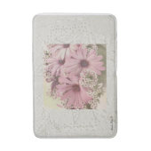 Rosa Osteospernum Bath Mat Badematte (Vorderseite Vertikal)