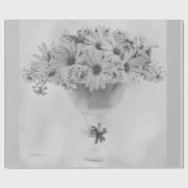 Rosa Osteospernum Geschenkpapier (Flach)