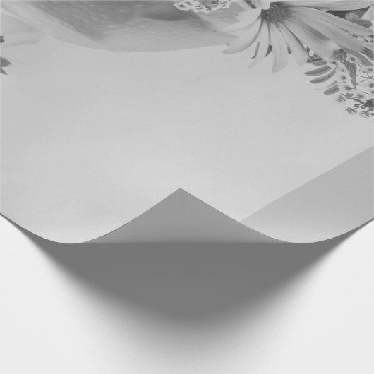 Rosa Osteospernum Geschenkpapier (Ecke)