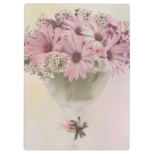 Rosa Osteospernum Klemmbrett (Rückseite)