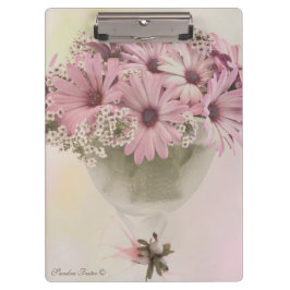 Rosa Osteospernum Klemmbrett