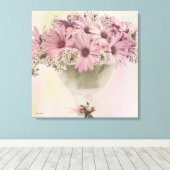 Rosa Osteospernum Leinwanddruck (Insitu (Holzboden))