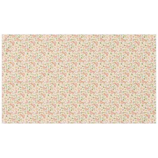 Rosa Oster Bunnies Tableclout Tischdecke (Vorderseite (Horizontal))