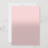 Rosa Osterbrunch & Eggenjagd Party Einladung (Rückseite)