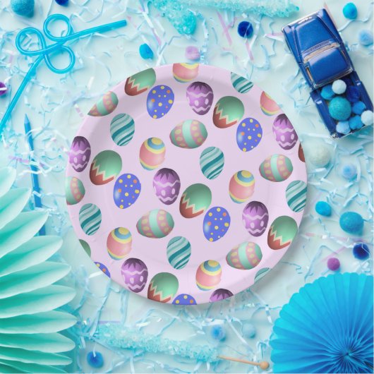 Rosa Ostereier Ostereier Party Ei Jung Pastell Nie Pappteller (Party)