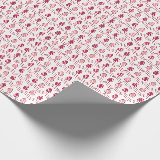 Rosa Ostereier Ostermuster Geschenkpapier (Ecke)