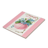 Rosa Ostereier und Blume Fliese (Seite)