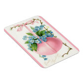 Rosa Ostereier und Blume Magnet (Rechte Seite)
