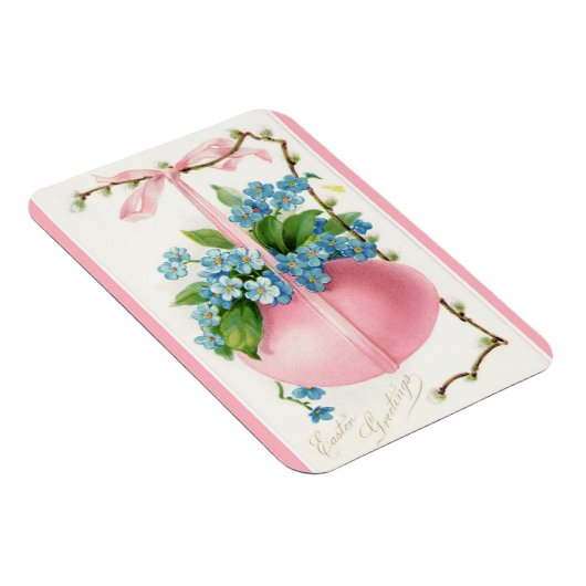 Rosa Ostereier und Blume Magnet (Rechte Seite)