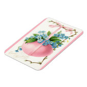 Rosa Ostereier und Blume Magnet (Linke Seite)