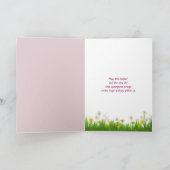 Rosa Ostersonne Karte (Innenseite)