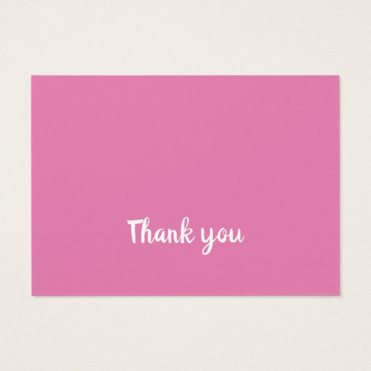 Rosa Otomi es ist ein Mädchen danke (Rückseite)