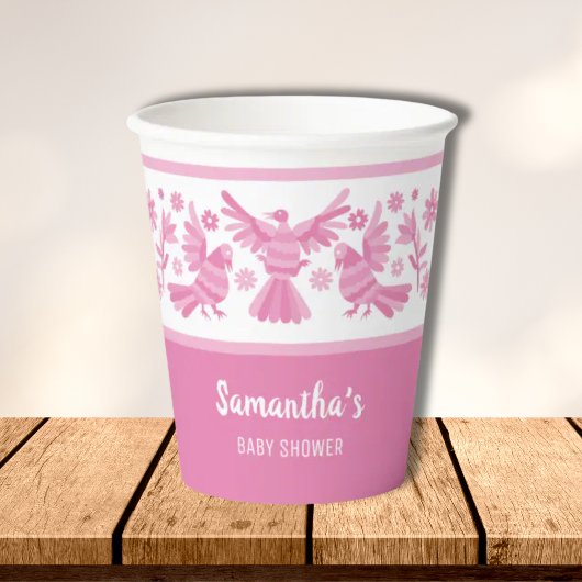 Rosa Otomi es ist ein Mädchen danke Pappbecher