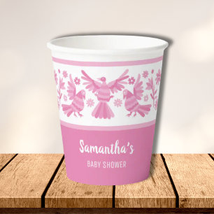 Rosa Otomi es ist ein Mädchen danke Pappbecher