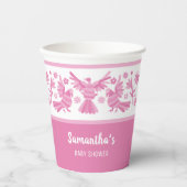 Rosa Otomi es ist ein Mädchen danke Pappbecher (Vorderseite)