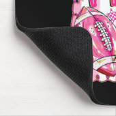 Rosa-out-Kampf Brustkrebs-Bewusstsein Band-Foo Mousepad (Ecke)