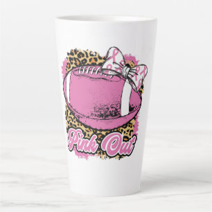Rosa Out mit Rugby (Softball) Ball Milchtasse
