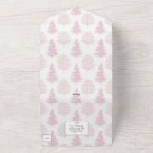 Rosa Outdoor Nature Trees Winter All In One Einladung (Außenbereich)