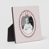 Rosa Oval Rahmen mit Bow - Anpassen mit Ihrem Bild (Vorderseite)