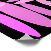 rosa Ovale Poster (Ecke)