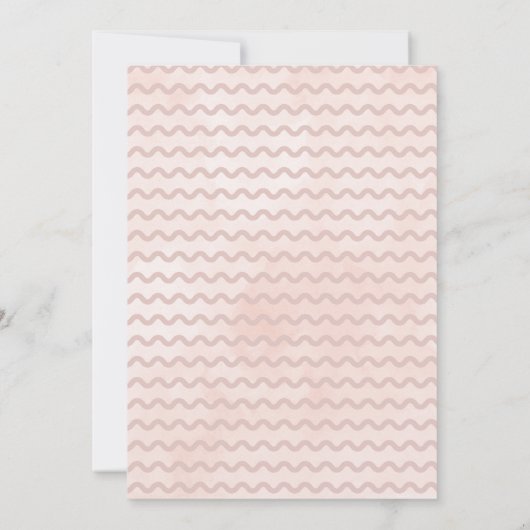 Rosa Owl Blume Was ist in deiner Purse Game Card? Einladung (Rückseite)